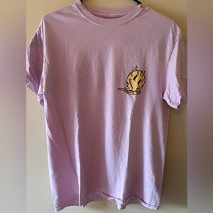 Medium men’s pink trippy smiley face shirt